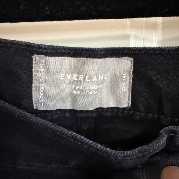 Everlane Cheeky Original Jean, Black Coal 27 Crop - Picture 3 of 4